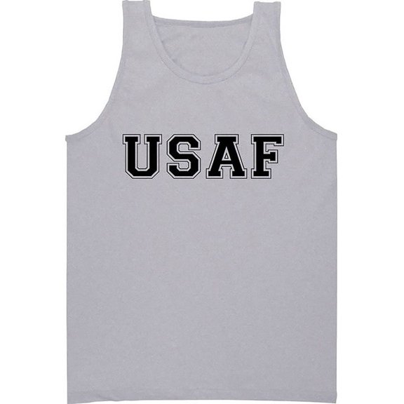 USAF Air Force Tank Top - Military Style Physical Training Tank in gray