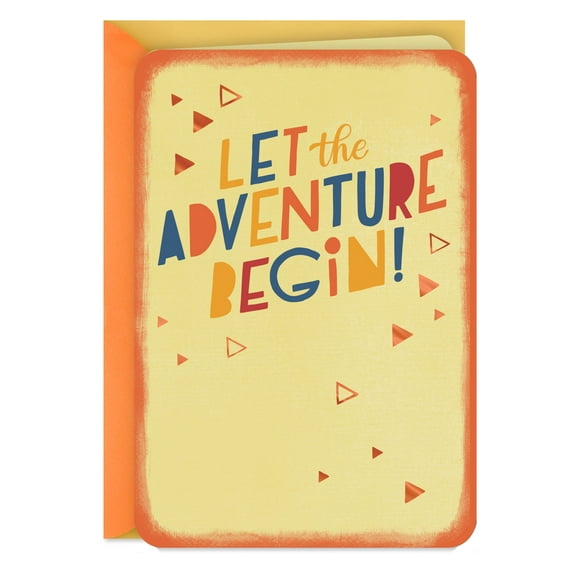 Hallmark Just Because Congratulations Card (Let the Adventure Begin)