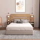 thumbnail image 1 of Cabecera Mobi Muebles con 2 buros integrados Modelo Verona Castaño, 1 of 3