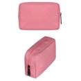 thumbnail image 3 of Bewildely Estuche portátil para bolsa de almacenamiento, organizador de dispositivos USB Digital, Cable para auriculares de viaje Almacenamiento y organización del hogar rosado S, 3 of 5