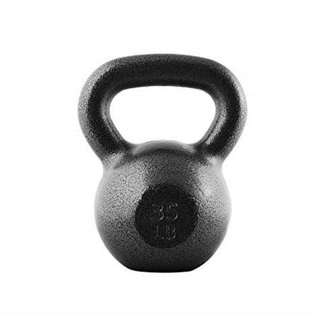 CAP Barbell Cast Iron Kettlebell, Black, 35 lb.