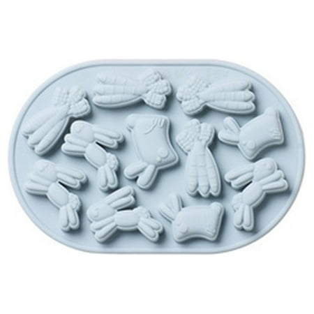 

Popular Pick! Zerbueate Cake Pop Mold，Chocolate Bar Mold，Kitchen Essentials Easter Baking Mold Rabbit Carrot Chocolate Candy Silicone Mold Blue