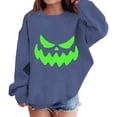 thumbnail image 4 of Mercatoo Boys Girls Pullover Halloween Crewneck Long Sleeve Pumpkin Graphic Printed Sweatshirt Loose Warm Tops, 4 of 6