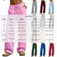 thumbnail image 3 of zbxnLI Women's Casual Sweatpants Elastic Waist Drawstring Wide Leg Pants Workout Running Athletic Track Pants, 3 of 9