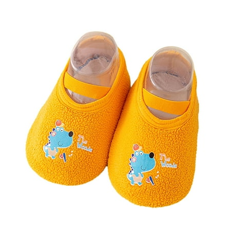 

Toddle Short Footwear Winter Toddler Shoes Soft Bottom Indoor Floor Animal Printing Socks Shoes