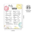 thumbnail image 2 of DONUT Baby Shower Game — BABY TRIVIA Games — Pack of 25 — Fun Baby Facts Games, Doughnut Theme Baby Shower, Trivia Girl or Boy Baby Shower Activity, Gender Neutral Pink Blue Shower Games G850-TRV, 2 of 8