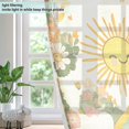 thumbnail image 4 of Yayeee Window Curtains Light Filtering 63"x42" Grommet Panel Pair Home Living Room Decor, Beige Clouds, 4 of 7