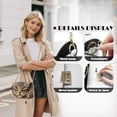 thumbnail image 6 of Pzuqiu Cat Print Crossbody Leather Bags for Women Craftsmanship Lightness Small Leather Crossbody Bags with Chain Strap Vintage Functional Soft for Daily Use and Travel, 6 of 7