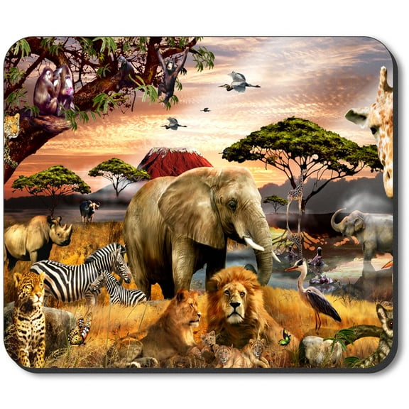 Art Plates Mouse Pad - African Sunset