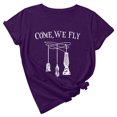 thumbnail image 1 of Tops Retro Para Hombre Y Mujer Come We Fly Festival Camiseta de Manga Corta Suelta Con Estampado de Manga Corta Camiseta de Manga Corta Con Cuello Redondo Odeerbi ODB182121, 1 of 5