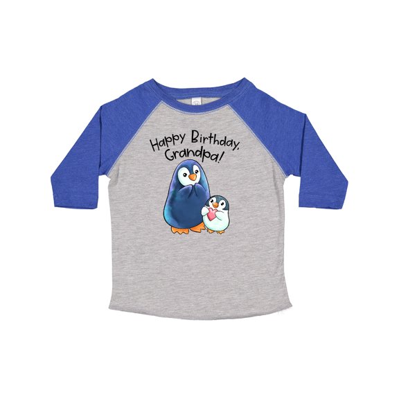 Inktastic Happy Birthday, Grandpa Cute Penguins Boys or Girls Toddler T-Shirt