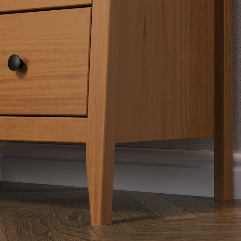 Jela Solid Wood 5 Drawer Dresser - Caramel - Walmart.com