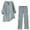 F409 Grey, variant on Likimi Two Piece Sets For Women Casual V Neck Solid Color Long Sleeve Shirt With Pants Fashion Breathable Summer Outfit Set White Size 4Xl