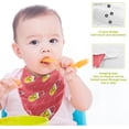 thumbnail image 3 of Coolnut Christmas Hat Rubber Duck Baby Muslin Washcloths Face Towel, 3 PCS Burp Cloths Cotton Wipes Infant Wash Cloth for Newborn Boys Girls 12x12 inches, 3 of 6