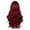 Red, variant on WXLCISI Long Red Lace Front Wig for Women Middle Parts Long Wavy Human Hair Wig with Lace Front Wig Caps Wigs for Women 24inch