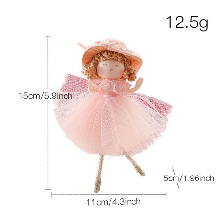 

Dreamhall Christmas Angel Plush Doll Pendant Xmas Tree Hanging Decor Party Room Ornament