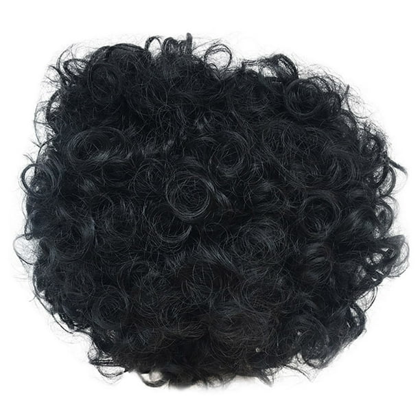 Pelucas de cabello rizado para mujer Peluca corta ondulada Peluca sin encaje