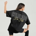 thumbnail image 2 of Women's Gameday Couture Black Colorado Buffaloes Oversized Back at Ya T-Shirt, 2 of 5