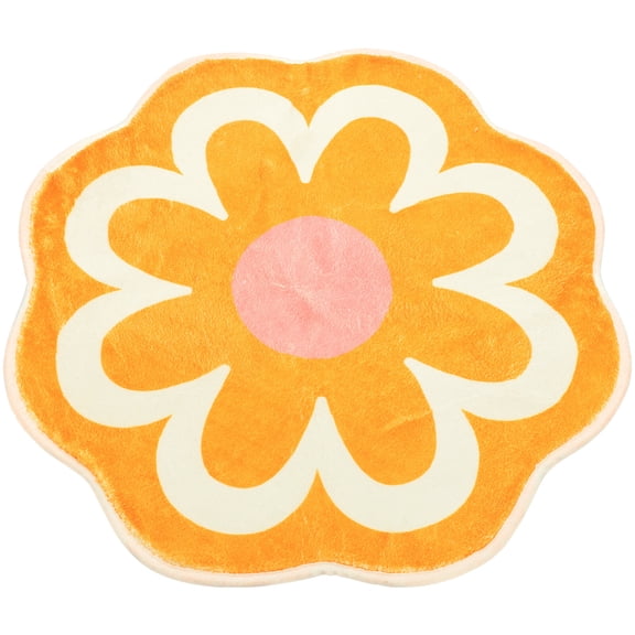 COSMOBETTY Flower Shape Non Slip Entryway Mat Water Absorbent Decorative Carpet For Bedroom And Pad For Indoor Decor