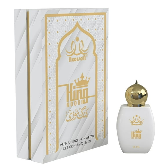 Noorson King Noori Premium Roll On Attar Perfume For Men & Women 12ml, 0.4 Fl.oz. | Premium Long Lasting Unisex Attar - With Orange Blossom, Galbanum & Peach Notes | Perfect Gift For Any Occasion