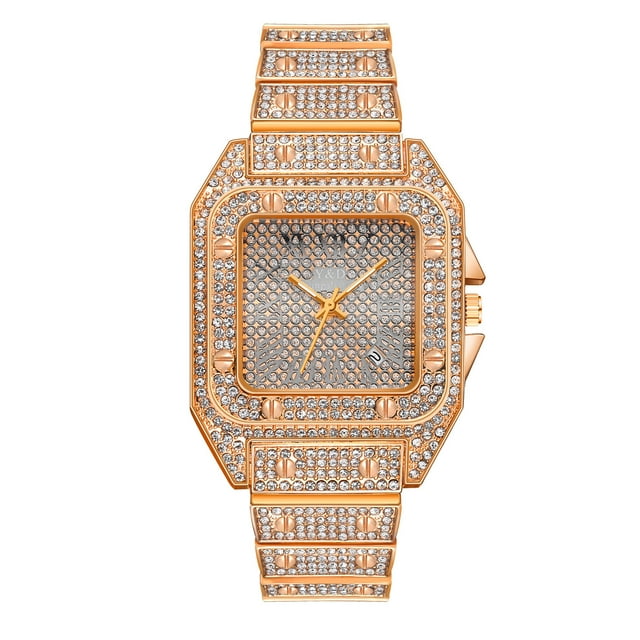 Jusqu'à 65 % de Rabais Montre Mode Homme Horloge Acier Inoxydable Décontractée Habillée Poignet Cristal Bijoux Collier Bagues Boucle d'Oreille Bijoux en Liquidation