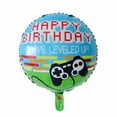 thumbnail image 2 of Gamer Level Up 3rd Birthday Party Balloons Foil Number Set Green Black, 2 of 3