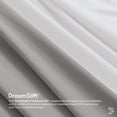 thumbnail image 3 of 2 Juegos de Sábanas Dreamlab Microfibra de Lujo con Doble Cepillado Ultrasuaves e Hipoalergénicas Blanco / Gris Claro, Tamaño Individual, 3 of 5