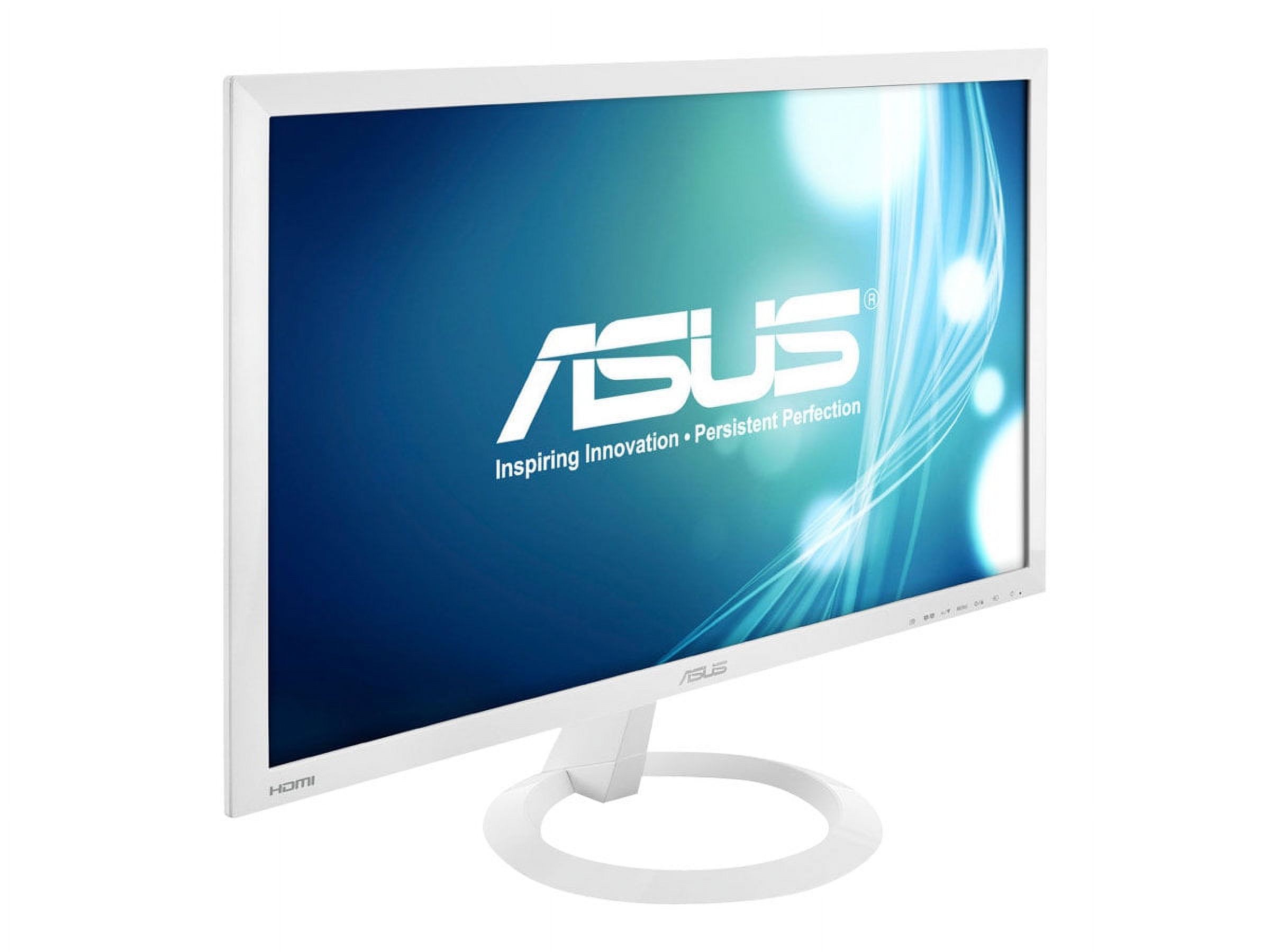 ASUS VX238H-W - LED monitor - 23" - 1920 x 1080 Full HD (1080p) - TN - 250 cd/m������ - 1000:1 - 1 ms - 2xHDMI, VGA - speakers - white - image 2 of 6