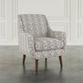 thumbnail image 3 of Jofran Nielsen Mid-Century Modern Upholstered Retro Geometric Fabric Accent Chair, 3 of 10
