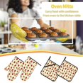 thumbnail image 5 of Cauagu Ladybug And Bee Print Oven Mitts and Pot Holders 4 pcs Set,Extra Thicken Long Kitchen Oven Glove Potholders BBQ Gloves-Oven Mitts and Pot Holders(11 Inch), 5 of 6