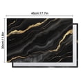 thumbnail image 5 of Black Gold Marble Pattern Summer Placemats Table Placemats Set Of 6-Linen Kitchen Washable Placemats Table Mats 11.8"x17.7" Non-Slip Heat Resistant, 5 of 5