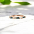 thumbnail image 3 of Sparkle Jewels 14K Rose Gold Finish Multicolor Cubic Zirconia Women's Eternity Wedding Band Ring, 3 of 3