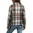 thumbnail image 5 of Anygrew Womens Shacket Plaid Shirts Flannel Shacket Jacket Long Sleeve Button Down Shirt Trendy Fall Outfits for Women Coats, 5 of 6