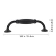 thumbnail image 4 of OULII 6 Pcs Poignées pour Placards Moderne Simple Noir pour Usage Domestique, 4 of 8