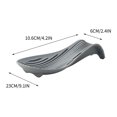 thumbnail image 2 of Kitchen Utensil Tray Organizer | Multifunctional Spatula & Spoon Rest Stand | Thickened Insulated Pad | Grooved Non-Slip Design | Dishwasher Safe | For Countertops | 1 Pack | Gray, 2 of 2