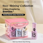 Beetles Gel Nail Polish Set, Stay Shining Pearly Swirl Shades, 6 Colors, 1.52 fl oz