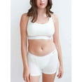 thumbnail image 2 of POSESHE Women's Boyshorts Panties Underwear, 3" Inseam,White-4X, 2 of 6
