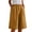 Yellow, variant on Women's High Waist Culotte Shorts Elastic Waist Wide Leg Casual Comfy Loose Summer Daily Casual Pants