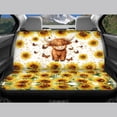 thumbnail image 4 of Renewold Car Seat Cover Full Set, Car Seat Protector for Women Men, Auto Front and Back Seat Cover Universal Fits for SUV Sedan Van, Cute Highland Cow Sunflower, 4 of 7