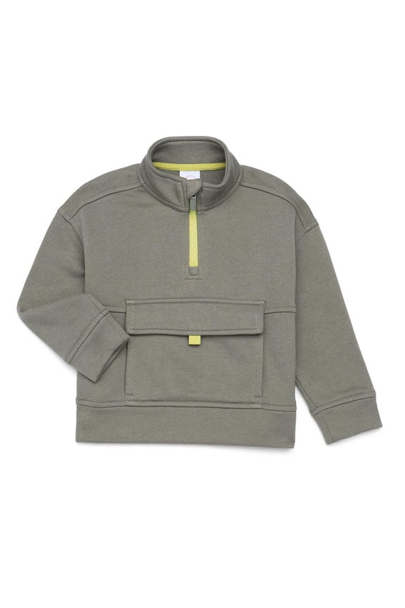 Toddler Boys Quarter Zip Pullover, Sizes 12M-5T