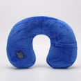 thumbnail image 5 of U-Shaped Inflatable Travel Pillow for Airplane Sleeping Support Portable Compact Blow Up Neck Cushion Soft Washable Cover, 5 of 7