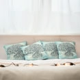 thumbnail image 4 of Ambesonne East Throw Pillow Cover 4 Pack, Chinese Bonsai Roots, 16", Indigo Cream Pale Blue, 4 of 5