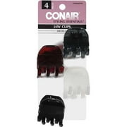 Conair Styling Essentials Large Chunky Jaw Clips, 4 Pack