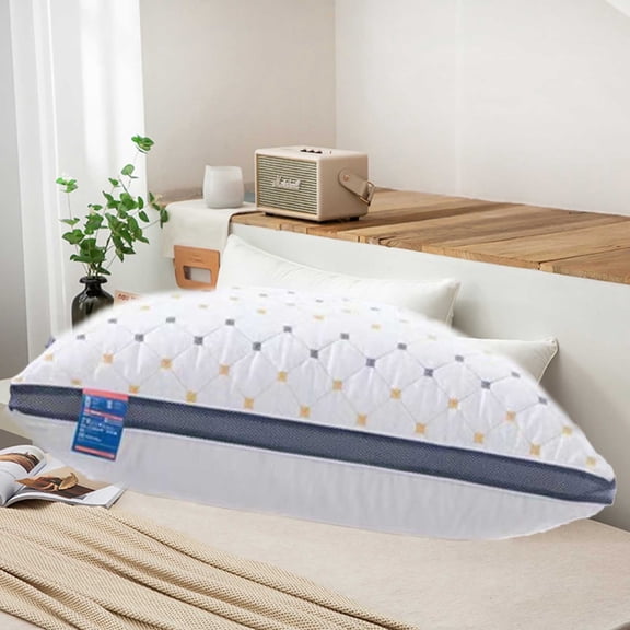 Gecau Clearance Memory Foam Pillows, Firm Pillow, Hotel-Grade Pillow Core Soft and Supportive Down Bed Pillow Suitable for Back Side and Stomach Sleepers Made of Skin-Friendly Cotton Fabric