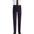 thumbnail image 3 of Mens Three Piece Two Button Modern Fit Italian Styled Single Breasted Suit Set | Black White Taupe Sapphire Eggplant Olive Navy Brown, 3 of 4