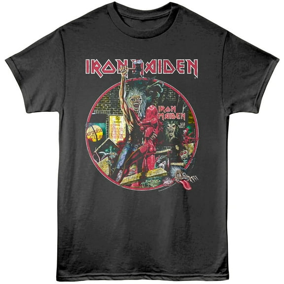 Iron Maiden Bring Your Daughter Men's T Shirt (Charcoal, AdultXL)