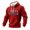 Red, variant on 250 Anniversary USA Sweatshirt, Mens Tactical Hoodie Patriotic Graphic Sweatshirts Long Sleeve Waffle Knit Tops with Pocket