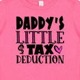 thumbnail image 4 of Inktastic Daddy's Little Tax Deduction Pink Hearts Boys or Girls Baby T-Shirt, 4 of 5