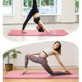 thumbnail image 2 of Fitvids 1/2-Inch Thick High Density Exercise Yoga Mat with Carrying Strap, Pale Pink, 2 of 6
