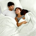 thumbnail image 6 of Bare Home Luxury 3 Piece Duvet Cover and Sham Set - Premium 1800 Ultra-Soft Brushed Microfiber - Hypoallergenic, Easy Care, Wrinkle Resistant (Queen, Fresh Cream), 6 of 6